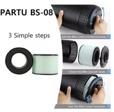 Future Way 2-Pack HEPA Filter Compatible With Air Purifier PARTU BS-08