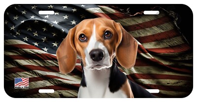 BEAGLE PET DOG CAN PERSONALIZE NOVELTY METAL LICENSE PLATE 1K