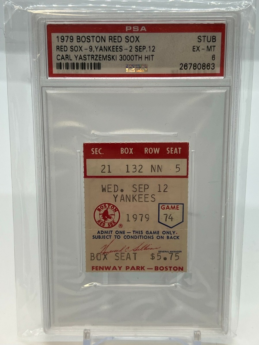 Collection Souvenirs Carl Yastrzemski Red Sox - Billets & Carnets 1979-1983