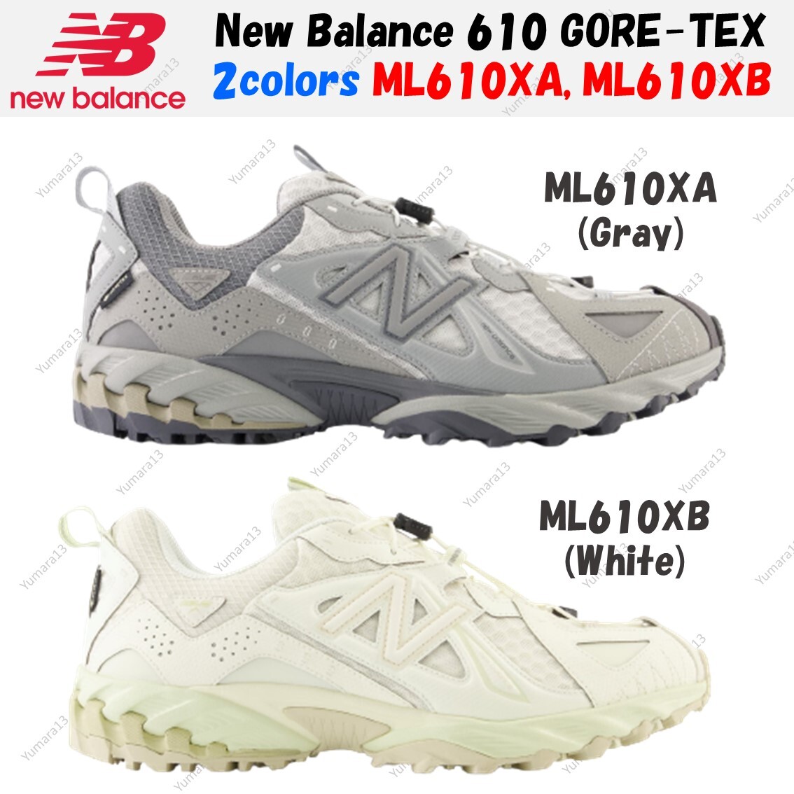 New Balance 610 GORE-TEX Gray White 2colors ML610XA,ML610XB Men