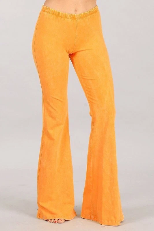 Chatoyant Plus Size Mineral Wash Bell Bottoms Tangerine 1XL
Opens in a new window or tab
