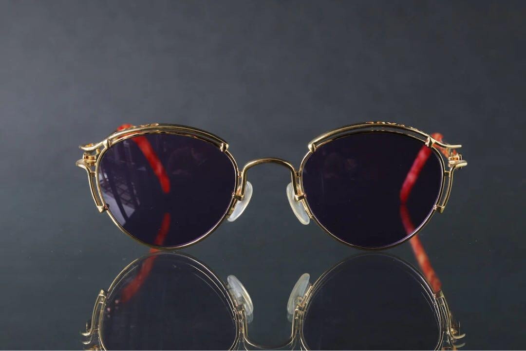 Jean Paul Gaultier Sunglasses 56-6102 Gold Frame Vintage Jean Paul Gaultier Sunglasses 56-6102 Gold Frame Vintage