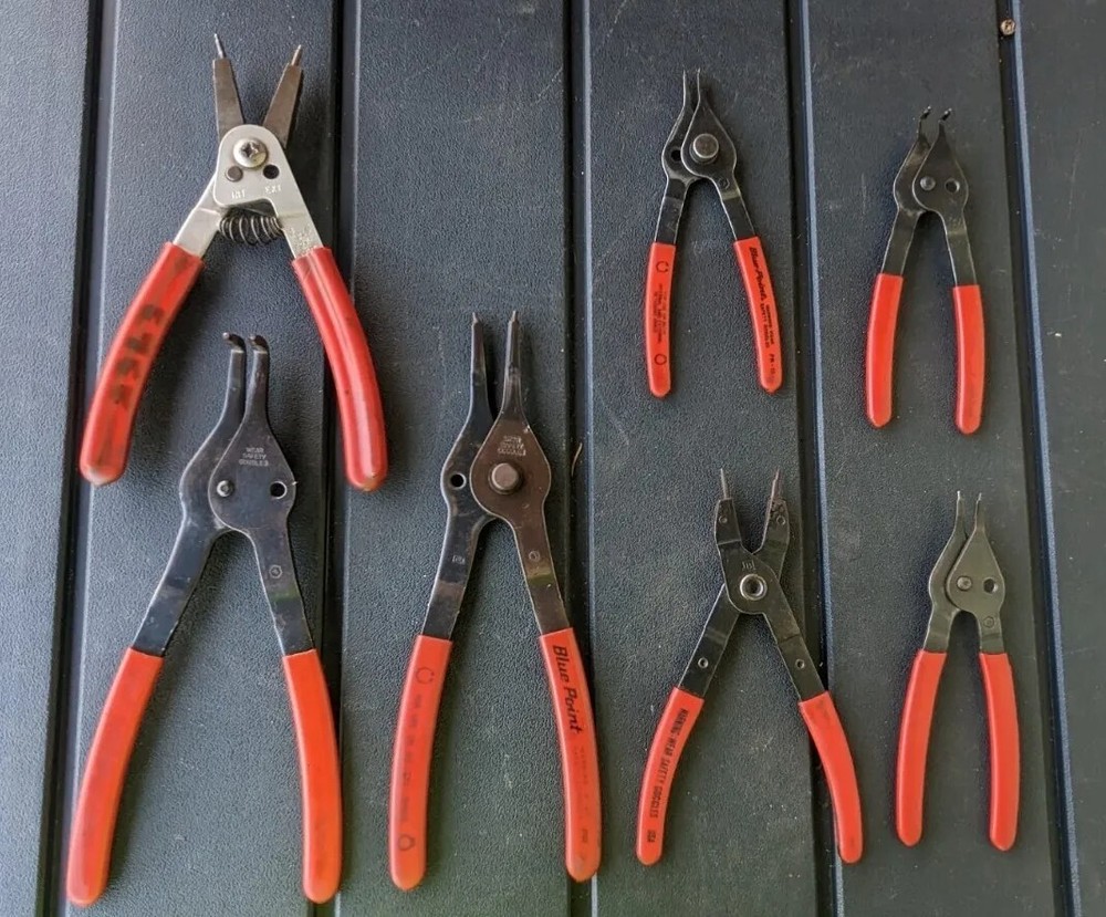 Blue Point Reversible Snap Ring Plier Set PR-37,PR-569,PR-129,56,PR-32A + more