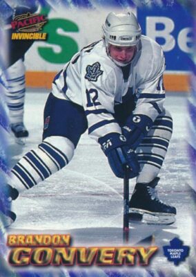 1997-98 Pacific Invincible REGIME BONUS #192 BRANDON CONVERY Toronto Maple Leafs