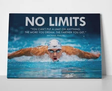 Michael Phelps Quote Poster or Canvas - Swimming Wall Art