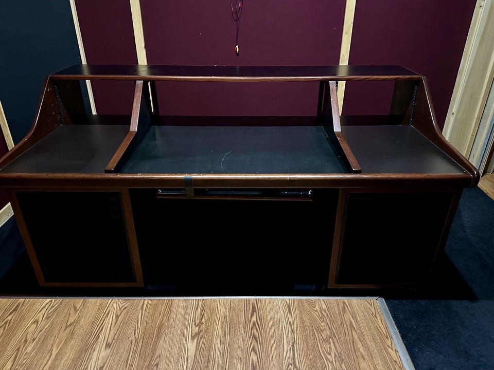 CUSTOM LARGE KK AUDIO DESK REAL WOOD RECORDING STUDIO DESK eBay
