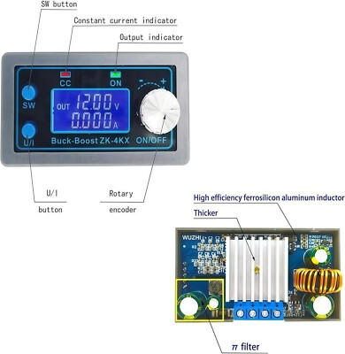 DC-DC 12V 24V Buck Boost Converter Variable Voltage Adjustable Regulator Module