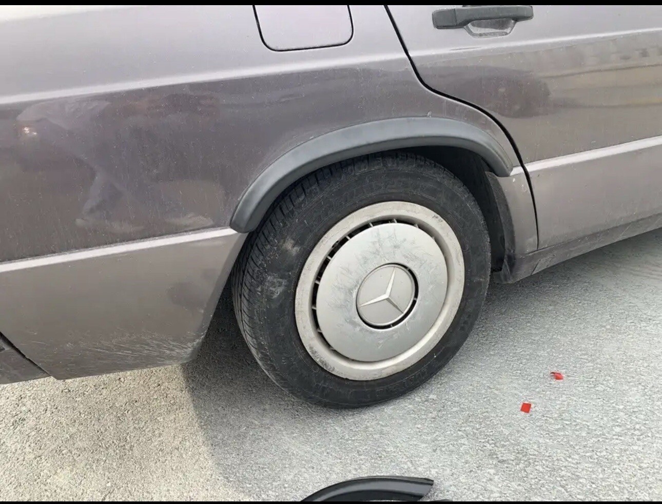 W201 190e Cosworth 2.316 Plastic Fender Flares 4 Piece Mercedes Amg