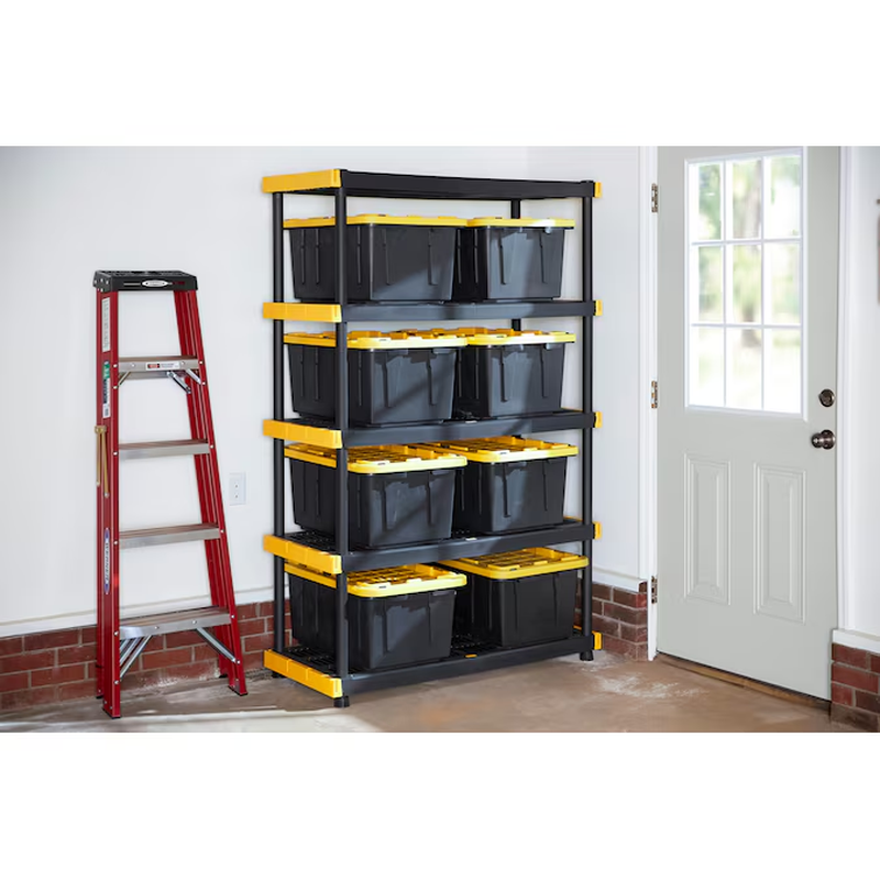 Commander Plastic Heavy Duty 5-Tier Shelf (48 W X 20 D X 72-In H