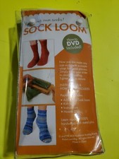 KB Sock Knitting Adjustable Loom with Hook, dvd, booklet Instructions