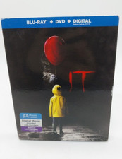 It Blu-ray DVD With Slip Cover 2017 Horror Stephen King Bill Skarsgard