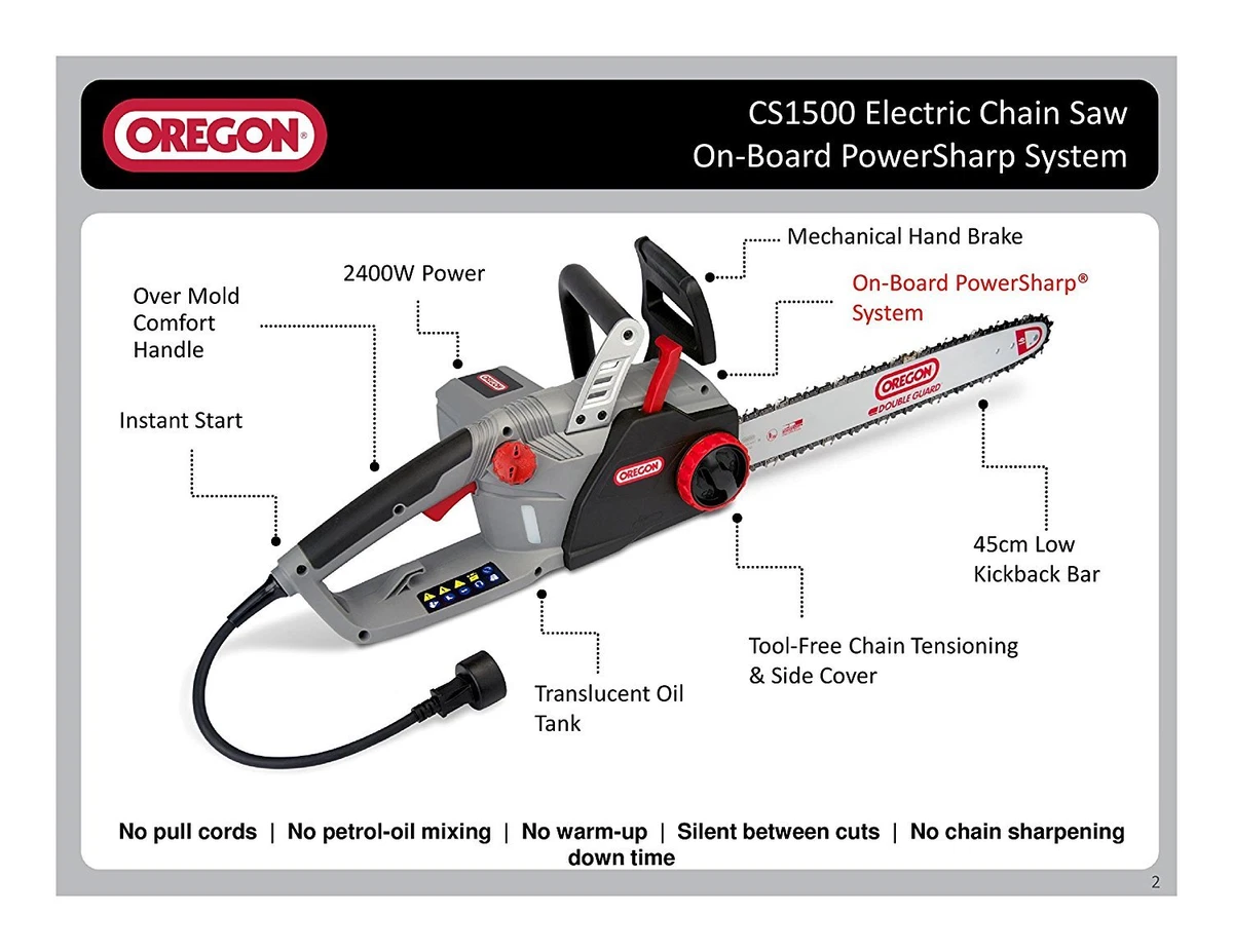 Oregon electric clearance chainsaw oil