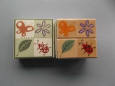 HERO ARTS RUBBER STAMPS LL836 GARDEN ICONS NEW WOOD STAMP SET