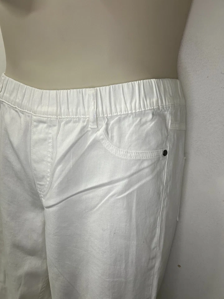 PAPAYA Ladies Cropped White High Rise Jeggings Sizes 12-22 - Image 3 of 4