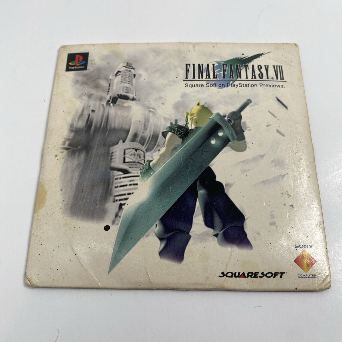 Final Fantasy VII 7 Preview Demo Disc w/ Sleeve Sony Final Fantasy VII 7 Preview Demo Disc w/ Sleeve Sony