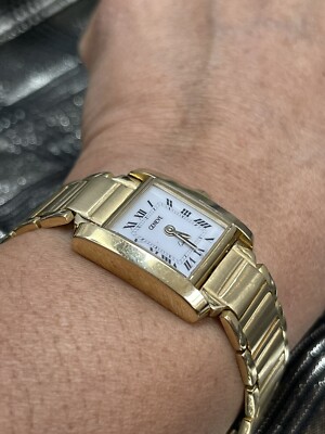 Geneve Tank 18k Yellow Gold Watch | eBay