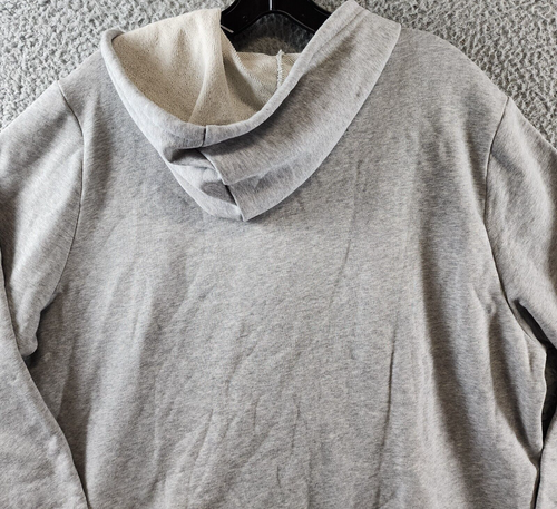 Reebok Plus French Terry Zip-Front Hoodie Women's 1X/16W Medium Grey Heather - 第 16/16 張圖片