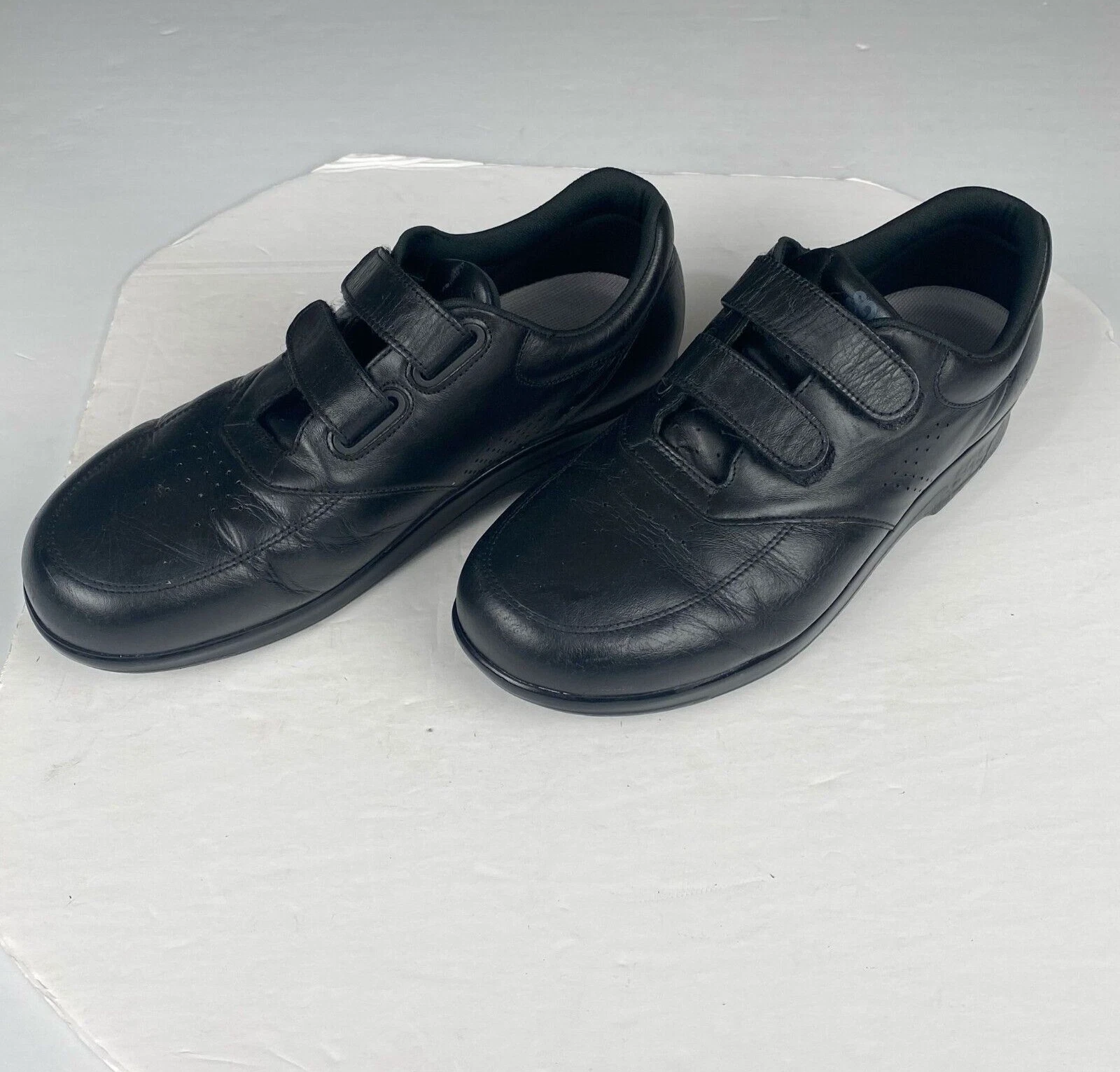 SAS-TRIPAD COMFORT Women's size 11 M Black Leather Comfort Shoe Double Strap