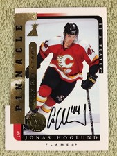 1996-97 Be A Player JONAS HOGLUND Rookie RC Pinnacle Link 2 History Autograph DC
