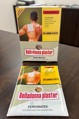 MEGA DISCOUNT   MEHTA Belladonna Plaster - 5 Pouches (50 Sheets) The 