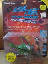 STAR TREK TNG INNERSPACE KLINGON BIRD-OF-PREY MINI PLAYSET