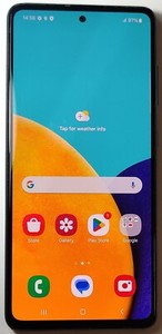 Samsung Galaxy A52 5G SM-A526B/DS 128GB Schwarz Entsperrt Funktioniert Gut #512B