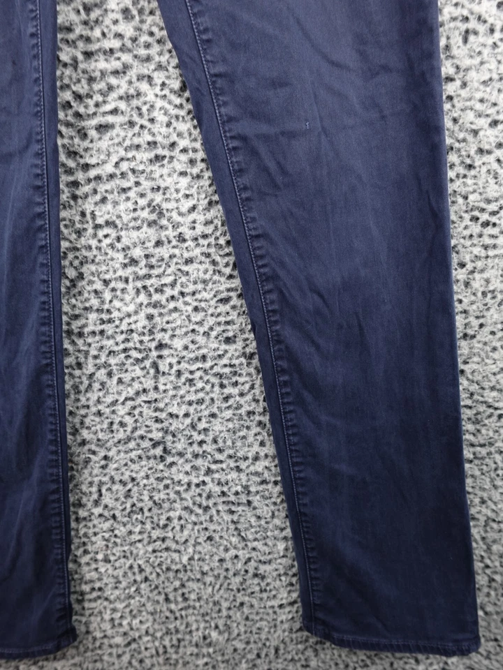 Pantalones AG Adriano Goldschmied Hombres Azul Medianoche El Graduado Logo de Pierna a Medida 31 Foto 4 de 4