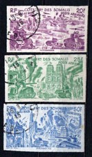 Côte des Somalis - Colonie Française - 1946  - PA 17/18/19 ND - Oblit - Used