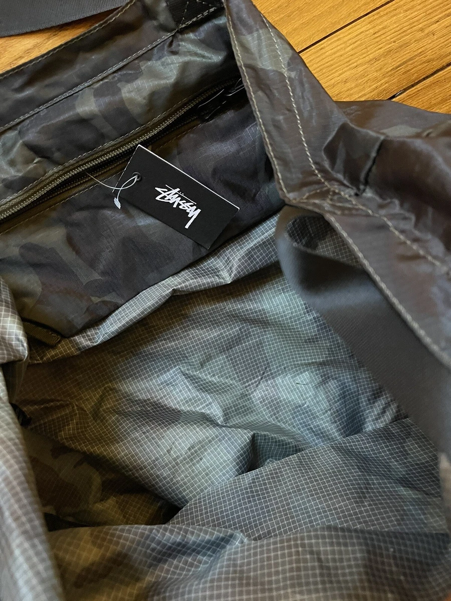 [New] Stussy Stock Nylon Ripstop Tote Bag Camo (Compact Foldable)