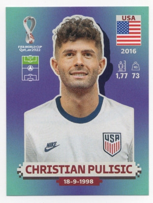 USA18 Christian Pulisic Panini FIFA World Cup Qatar 2022. Standard
