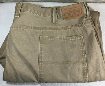 Men's Carpenter Jeans 46 x 32 Tan Brown 