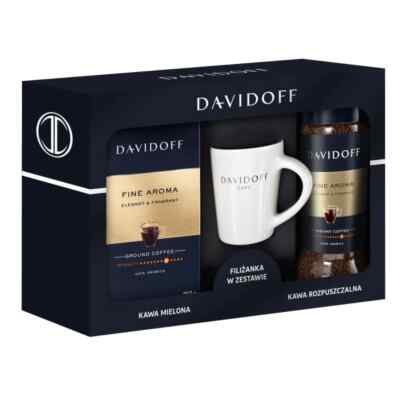 Davidoff FINE SET with MUG - Ground Coffee 250g + Instant Coffee 100g