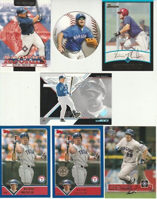 ⚾ 20 different KEVIN MENCH card lot RC 2001 - 2008 Rangers Brewers | eBay