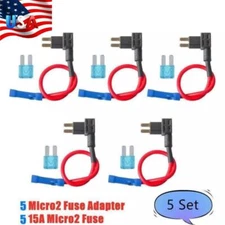 5PCS Micro2 Fuse Tap Mini Fuse Holder ADD-A-CIRCUIT Blade ATR/APT 15A fuse 12V