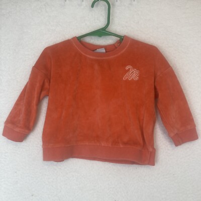 Molo Sweatshirt Girls Size 80 Pullover Salmon Color  m  Monogram