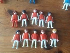 Lot Of 10 Vintage Playmobil Red And White Figures