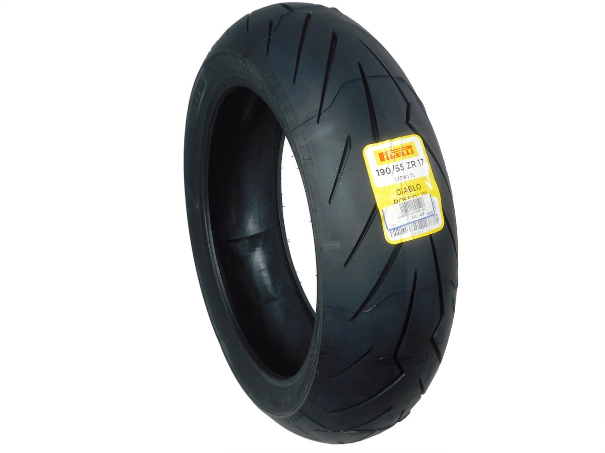 Pirelli Diablo Rosso III 190/55 ZR17 Rear Motorcycle Tire | eBay