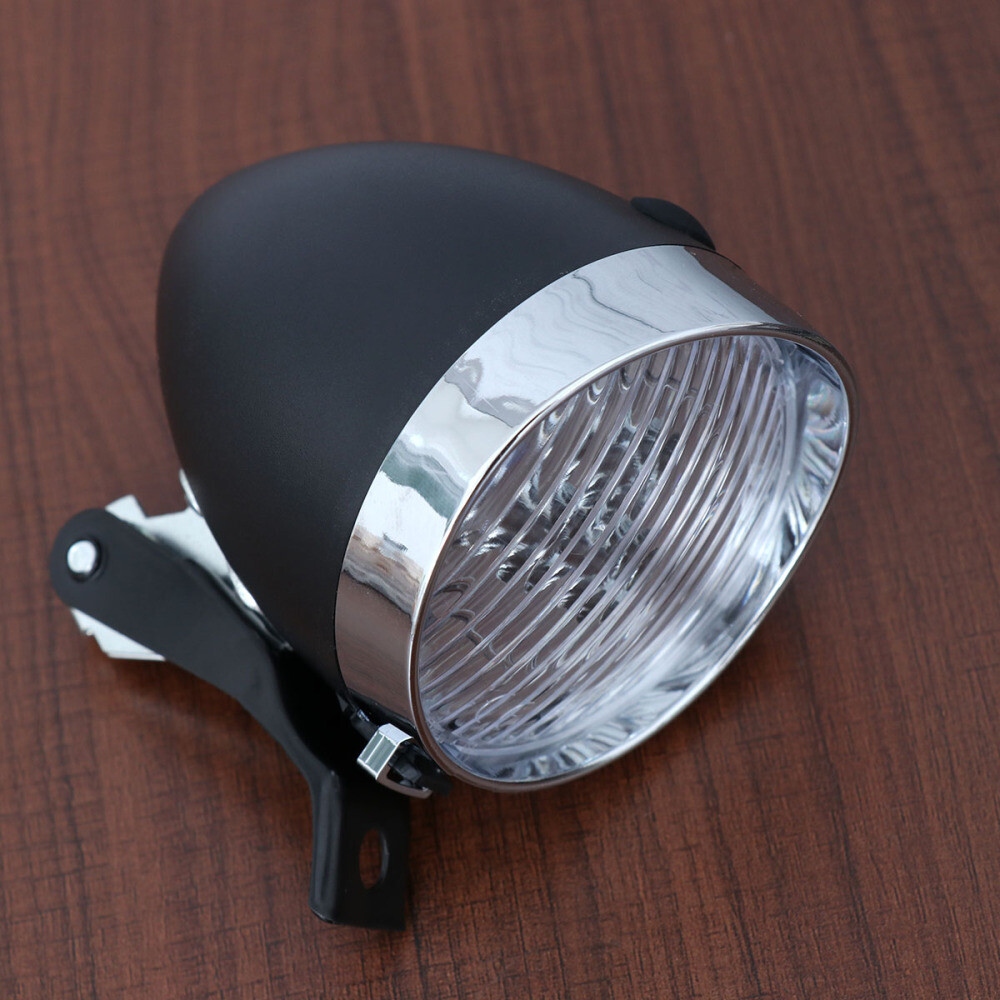 1 Set of Retro Vintage 3 LEDs Front Light Headlight Mountain Bike