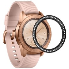 For Samsung Galaxy Watch 42mm R810N Bezel Ring Adhesive Cover Anti Scratch Metal
