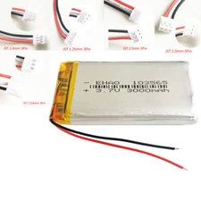 3.7V 3000mAh Lipo Rechargeable Battery 103565 + JST 3pin Plug For Power Bank d