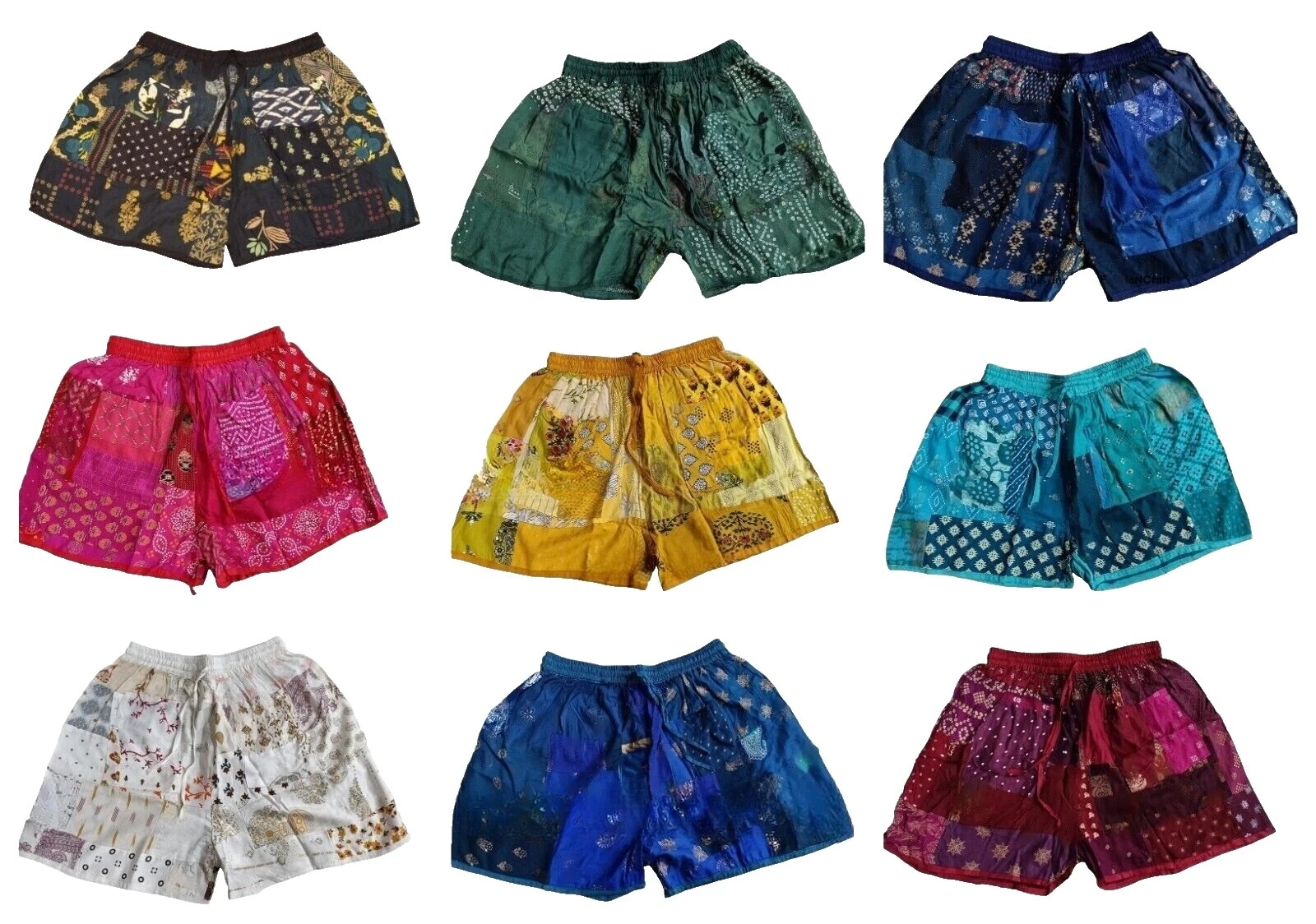 Handmade Multicolor Shorts for Women