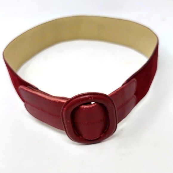 Valentino Garavani Burgundy Suede Leather Belt size 70 | eBay display picture 1