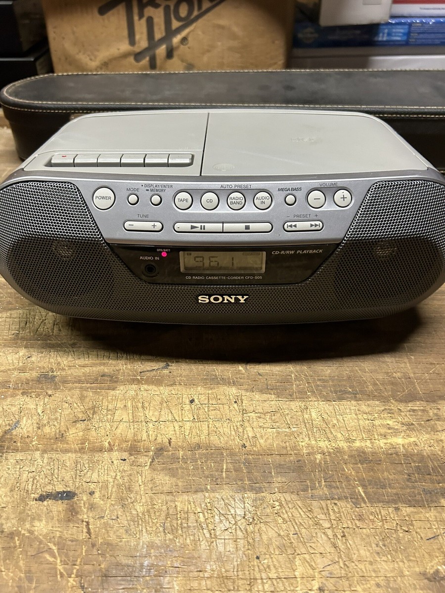 SONY CFD-S05 CDラジカセ Sony CFD-S05 CD AM/FM Radio. Great- Read 8856623458252| eBay