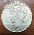 1922 Peace Silver Dollar – Philadelphia Mint – 90% Silver – Circulated Condition