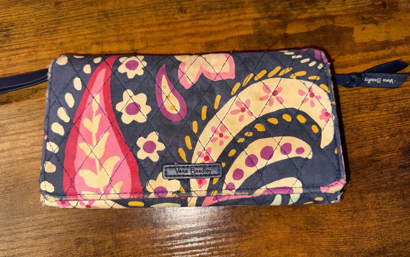 Vera Bradley Quilted Paisley RFID All-in-One Wristlet Wallet