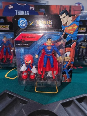 DC x Sonic The Hedgehog Superman & Knuckles 2 Pack Action Figures New
