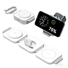 3 in 1 Charging Station for Apple Multiple Devices, Foldable Magnetic 1 Pack