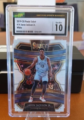 2019-20 Panini Select - Concourse Jaren Jackson Jr. #14 White Prizm /149