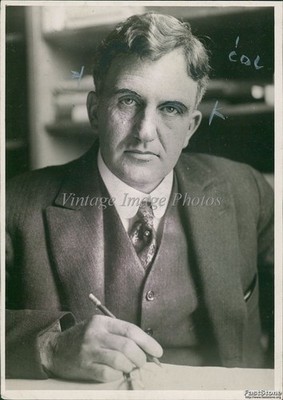 1925 W.E Hotchkiss Prof Economics Northwestern University Education Photo 5x7