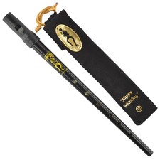 Clarke Sweetone Tinwhistle in D - BLACK Pennywhistle with Soft Black Cloth Wh...